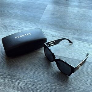 Versace Black Sunglasses with Case